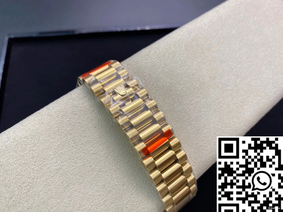 Gold Rolex Date Black Dial Day EW Yellow 40MM Factory 0422